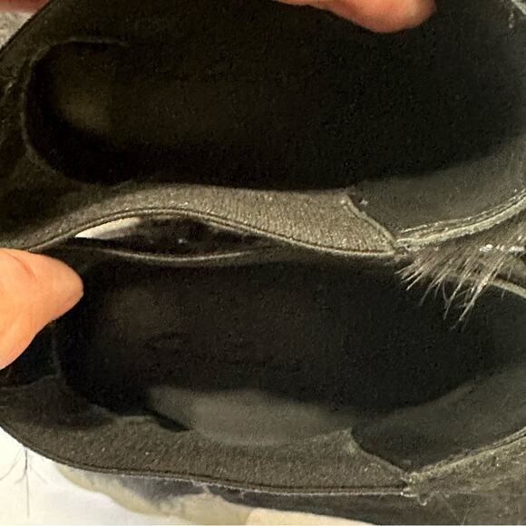 Rick Owens Beetle Bozo Chelsea Boots size IT 37 Black Calf Hair Clear Sole - Picture 9 of 10